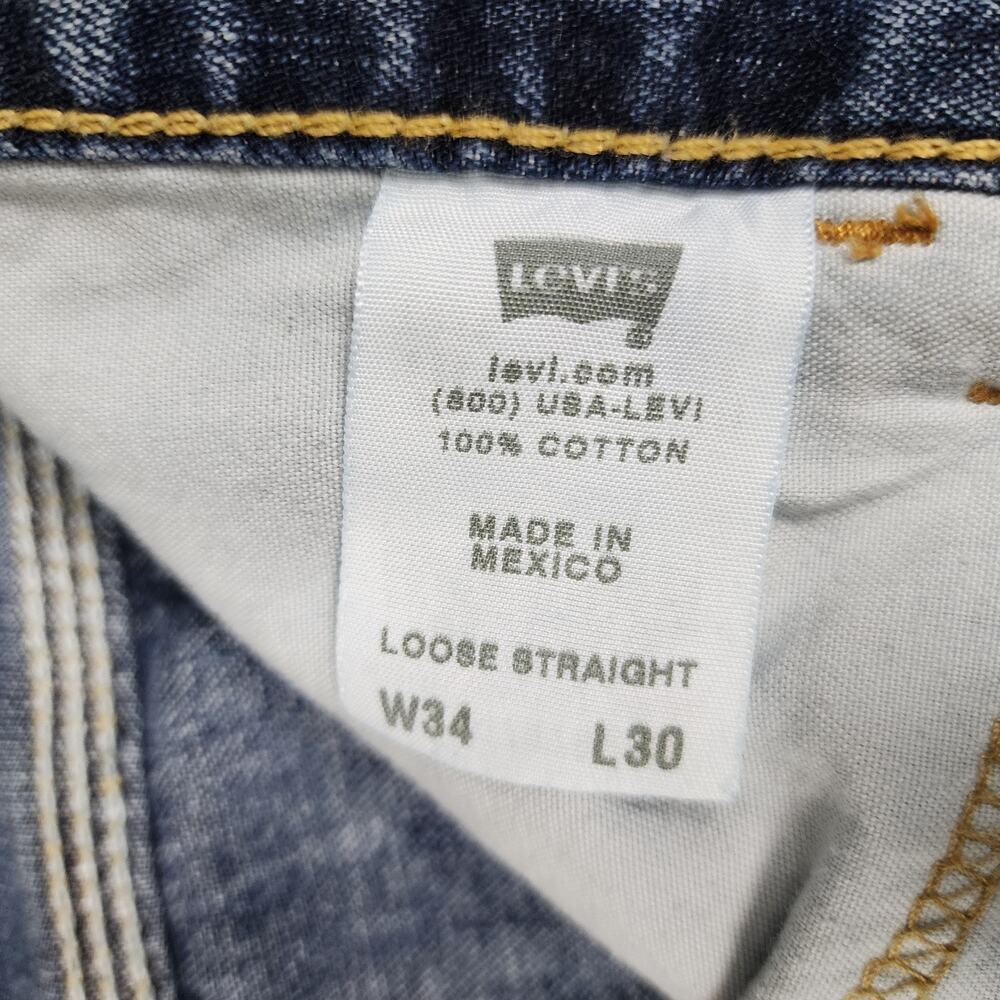 VTG Levis Carpenter Jeans Mens 34x30 Relaxed Loose Straight Baggy Y2K - Picture 9 of 13